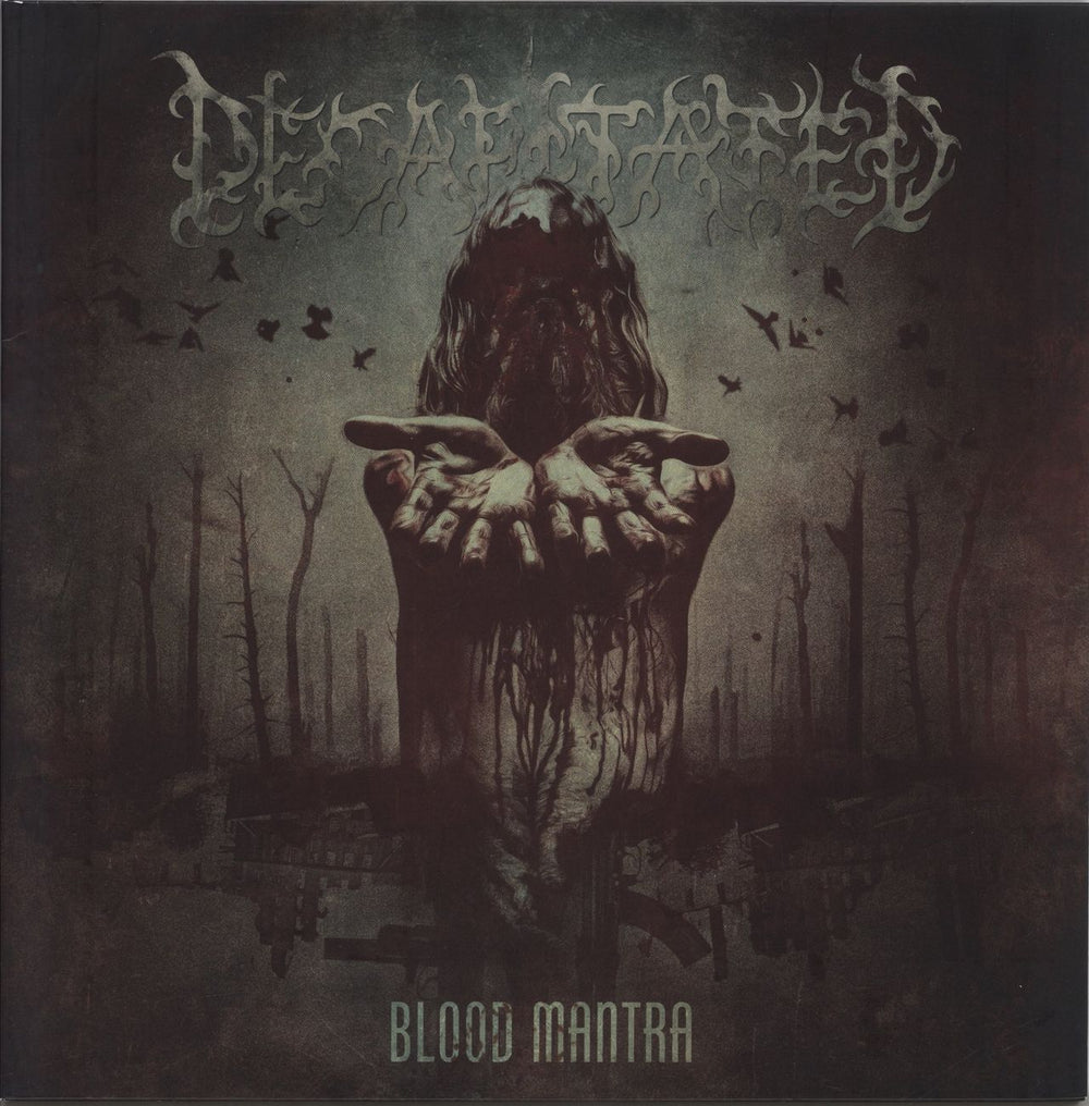 Decapitated Blood Mantra - Clear With Red & Green Splatter Vinyl UK vinyl LP album (LP record) BOBV572LPLTD