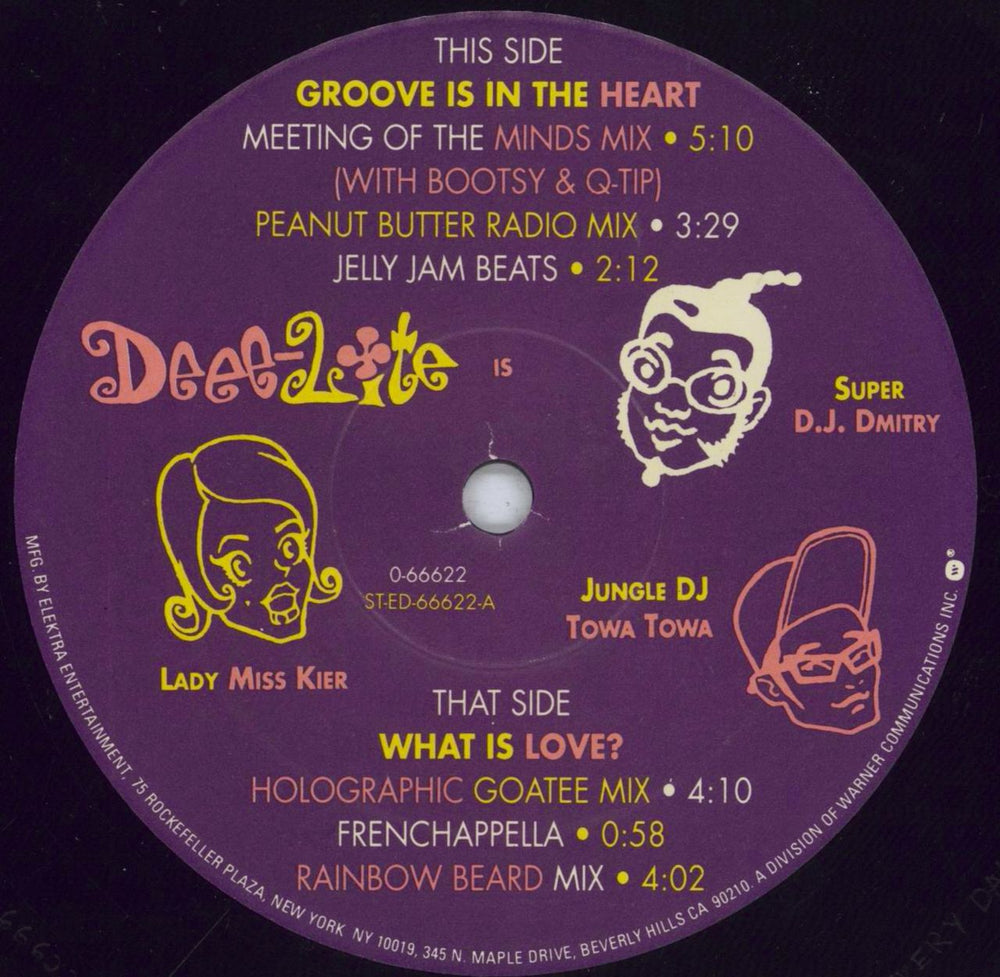 Deee-Lite Groove Is In The Heart US 12" vinyl single (12 inch record / Maxi-single) DLT12GR836476