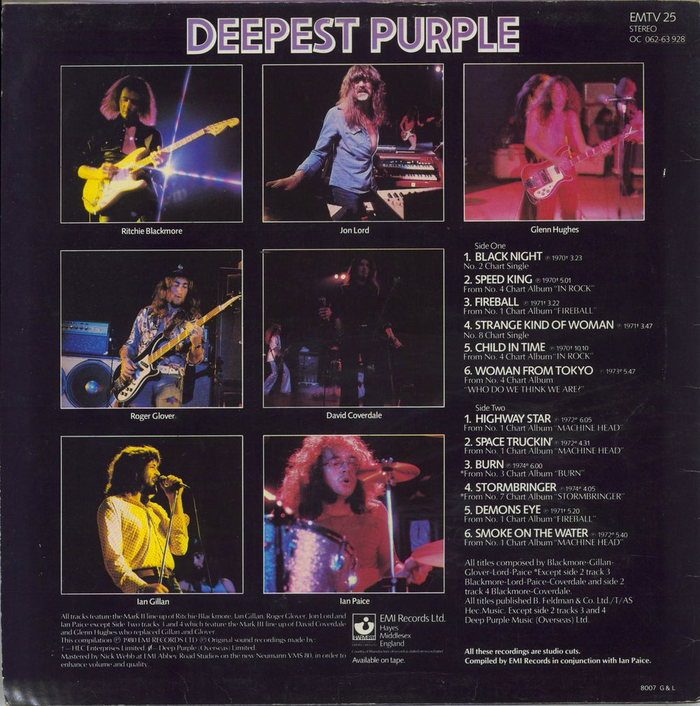 Deep Purple Deepest Purple - 1st UK vinyl LP album (LP record) 5099916392816