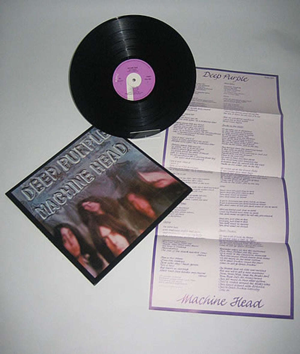 Deep Purple Machine Head - 2nd + Insert UK vinyl LP album (LP record) DEELPMA352564