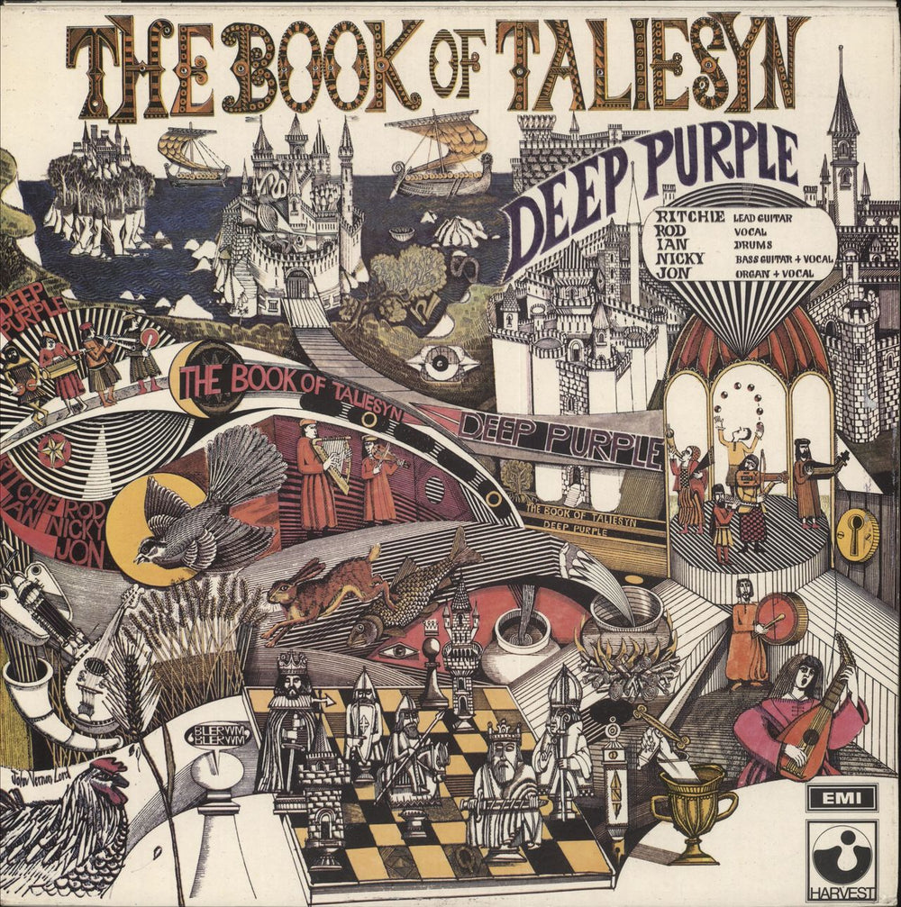 Deep Purple The Book Of Taliesyn - 6th UK vinyl LP album (LP record) SHVL751