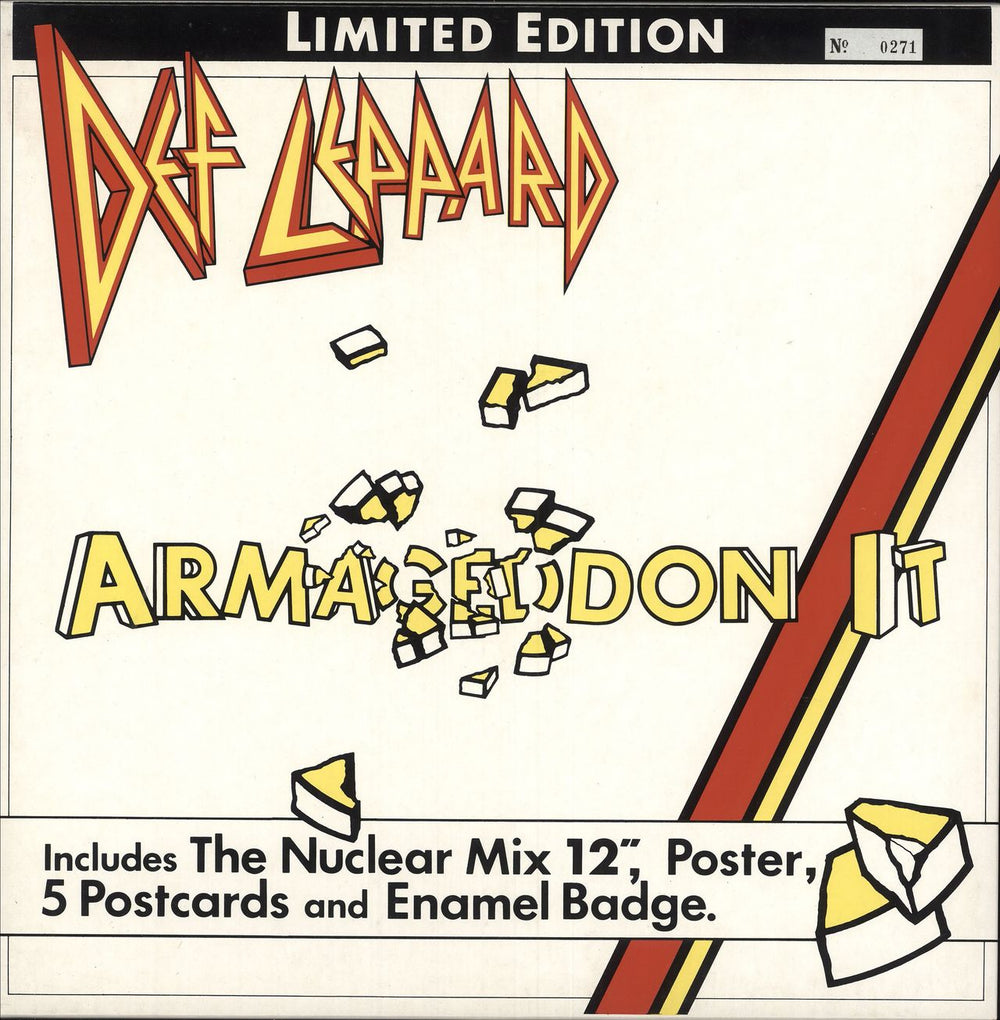 Def Leppard Armageddon It - Box Pack UK Vinyl Box Set LEPXB4