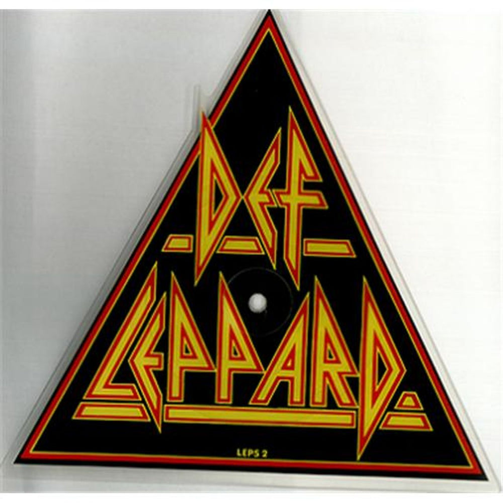 Def Leppard Pour Some Sugar On Me + Sleeve UK shaped picture disc (picture disc vinyl record) DEFSHPO00620