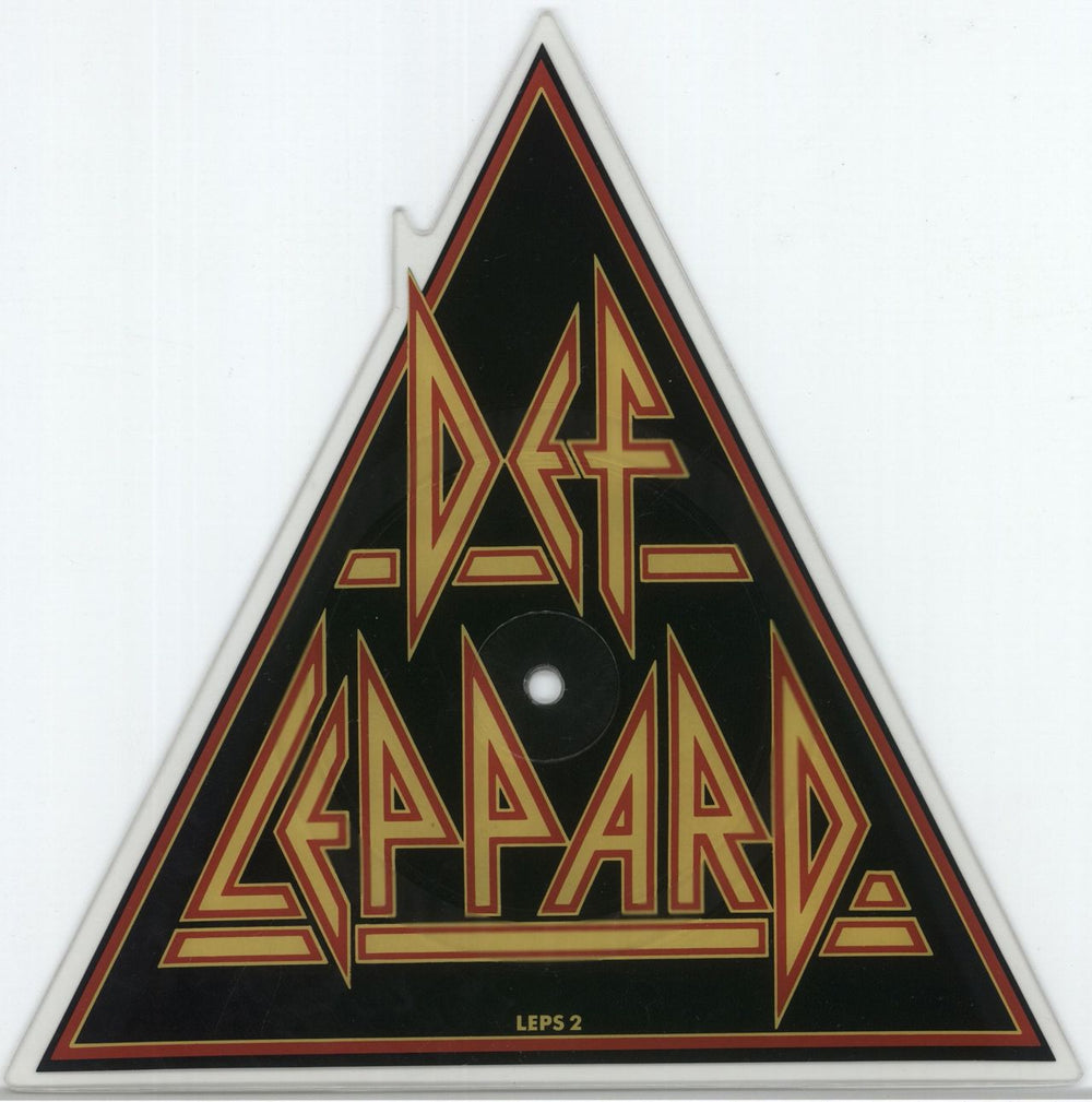 Def Leppard Pour Some Sugar On Me + Sleeve UK shaped picture disc (picture disc vinyl record) DEFSHPO00620