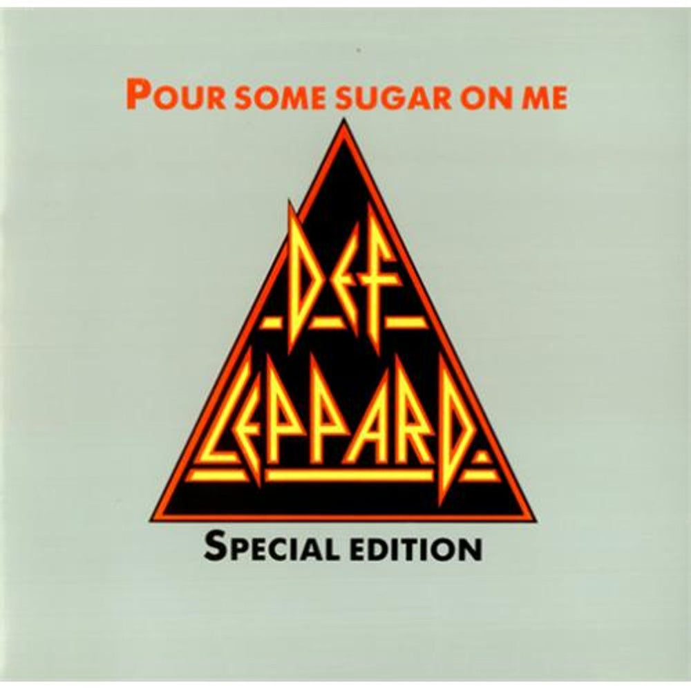 Def Leppard Pour Some Sugar On Me + Sleeve UK shaped picture disc (picture disc vinyl record) LEPS2