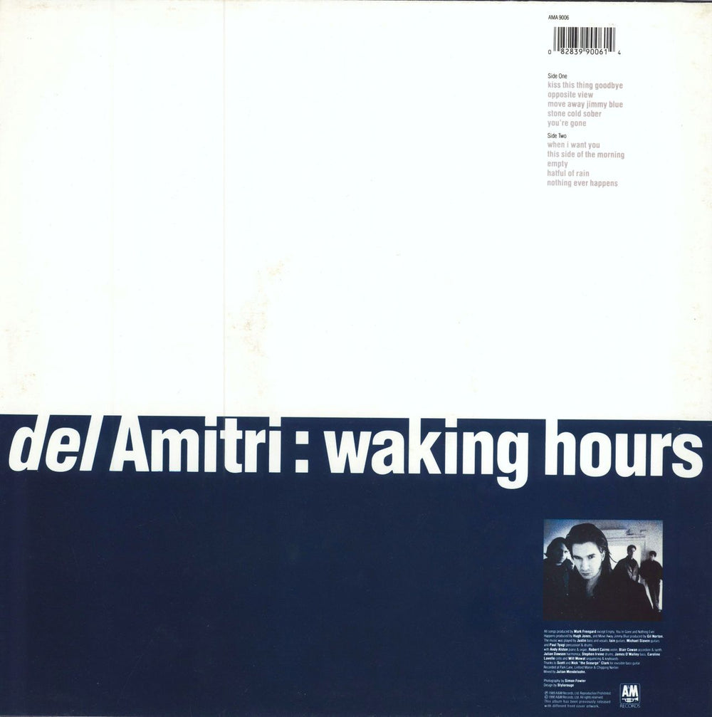 Del Amitri Waking Hours - 2nd - Hype Stickered Sleeve UK vinyl LP album (LP record) 082839900614