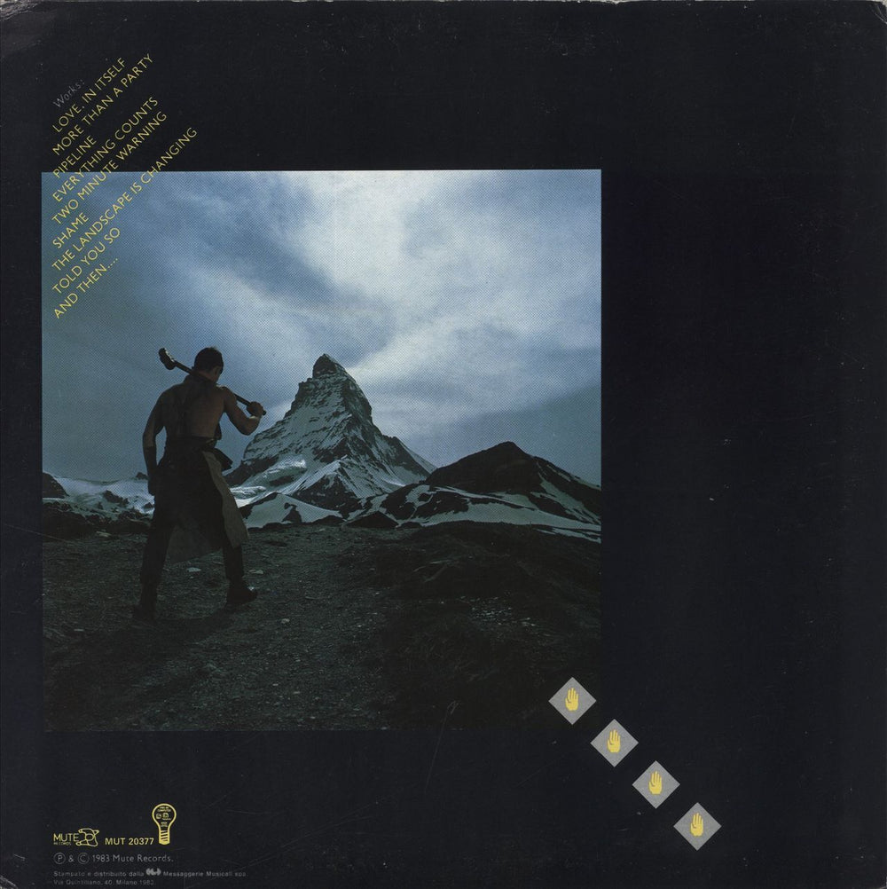 Depeche Mode Construction Time Again Italian vinyl LP album (LP record)