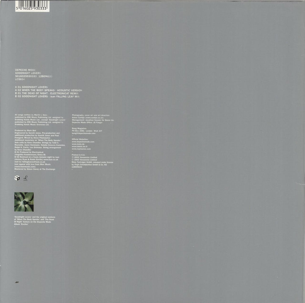 Depeche Mode Goodnight Lovers - Red Vinyl UK 12" vinyl single (12 inch record / Maxi-single) 5016025930333