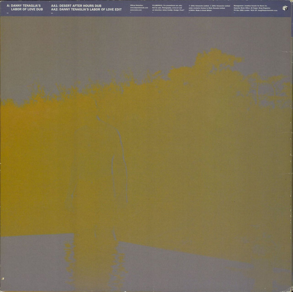 Depeche Mode I Feel Loved - EX UK Promo 12" vinyl single (12 inch record / Maxi-single)