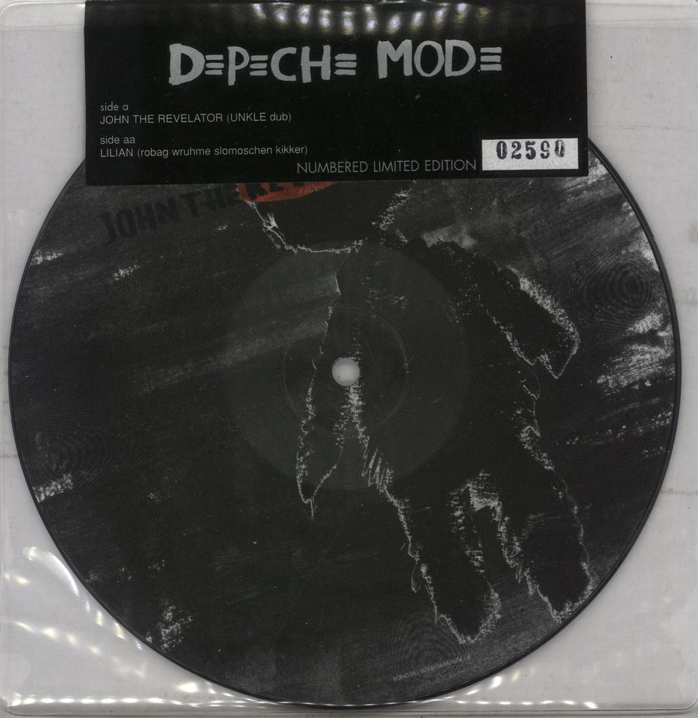 Depeche Mode John The Revelator / Lilian UK 7" vinyl picture disc (7 inch picture disc single) BONG38