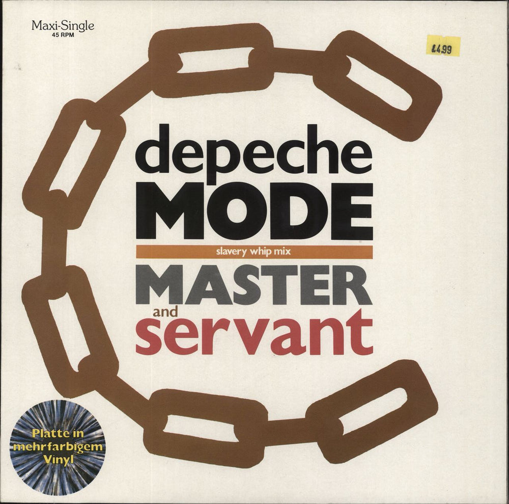 Depeche Mode Master And Servant - Marbled German 12" vinyl single (12 inch record / Maxi-single) INT126.824