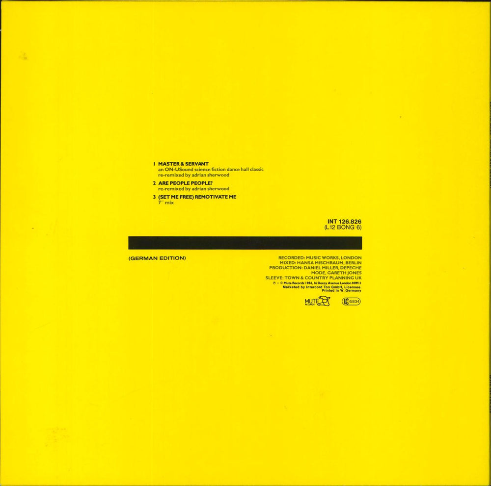 Depeche Mode Master & Servant - ON-U Sound Science Fiction... Mix German 12" vinyl single (12 inch record / Maxi-single)