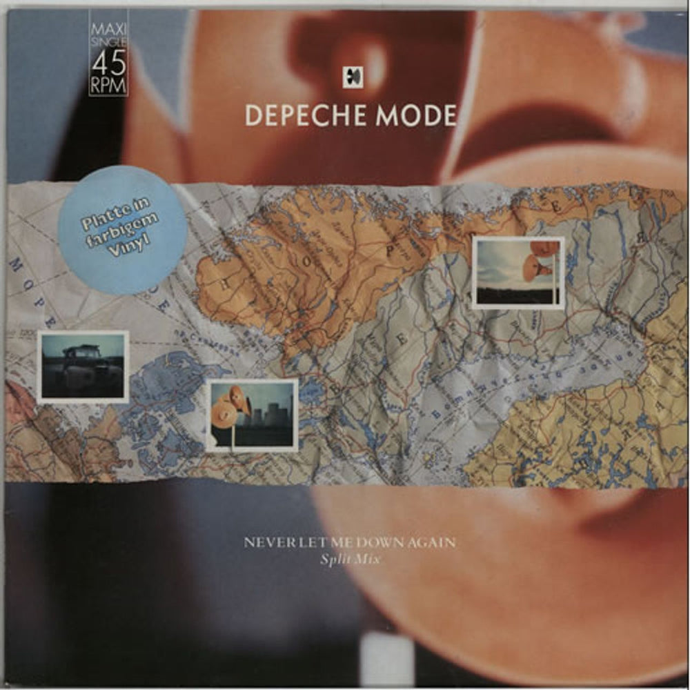 Depeche Mode Never Let Me Down Again - Orange Vinyl German 12" vinyl single (12 inch record / Maxi-single) INT126.868