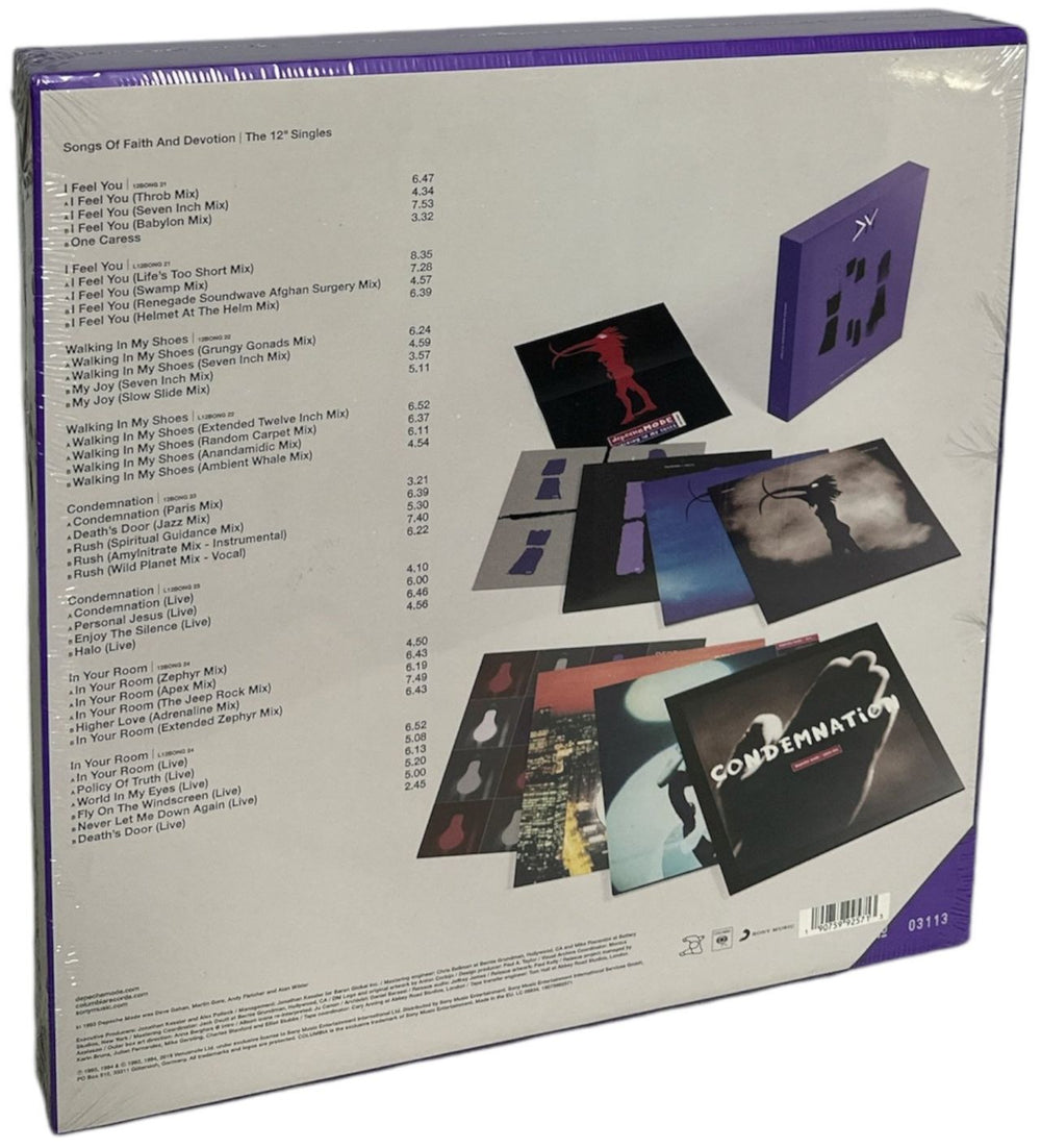 Depeche Mode Songs Of Faith And Devotion: The 12" Singles - Sealed UK Vinyl Box Set 190759925713