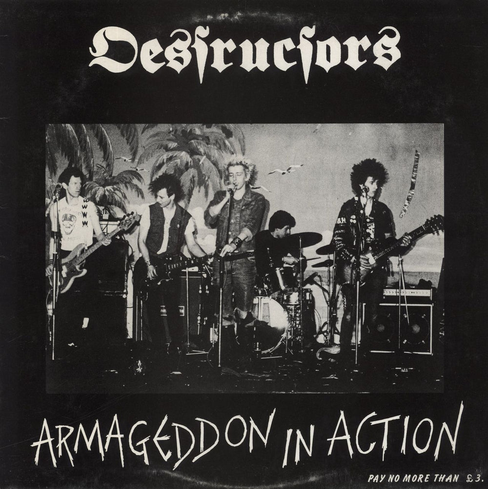 Destructors Armageddon In Action - VG UK vinyl LP album (LP record) RCLP2