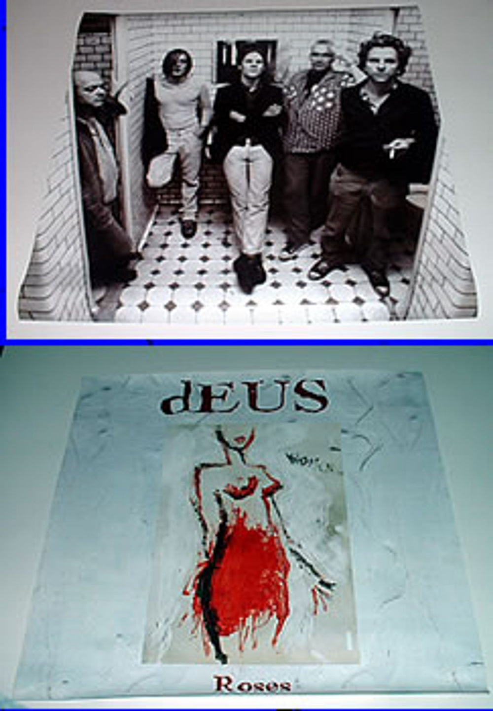 Deus Roses - double sided UK Promo poster PROMO POSTER