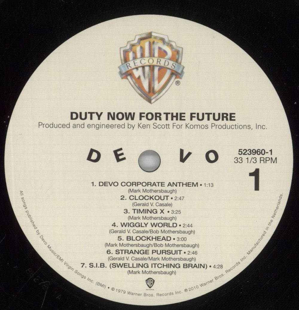 Devo Duty Now For The Future - Shrink US vinyl LP album (LP record) DVOLPDU860823