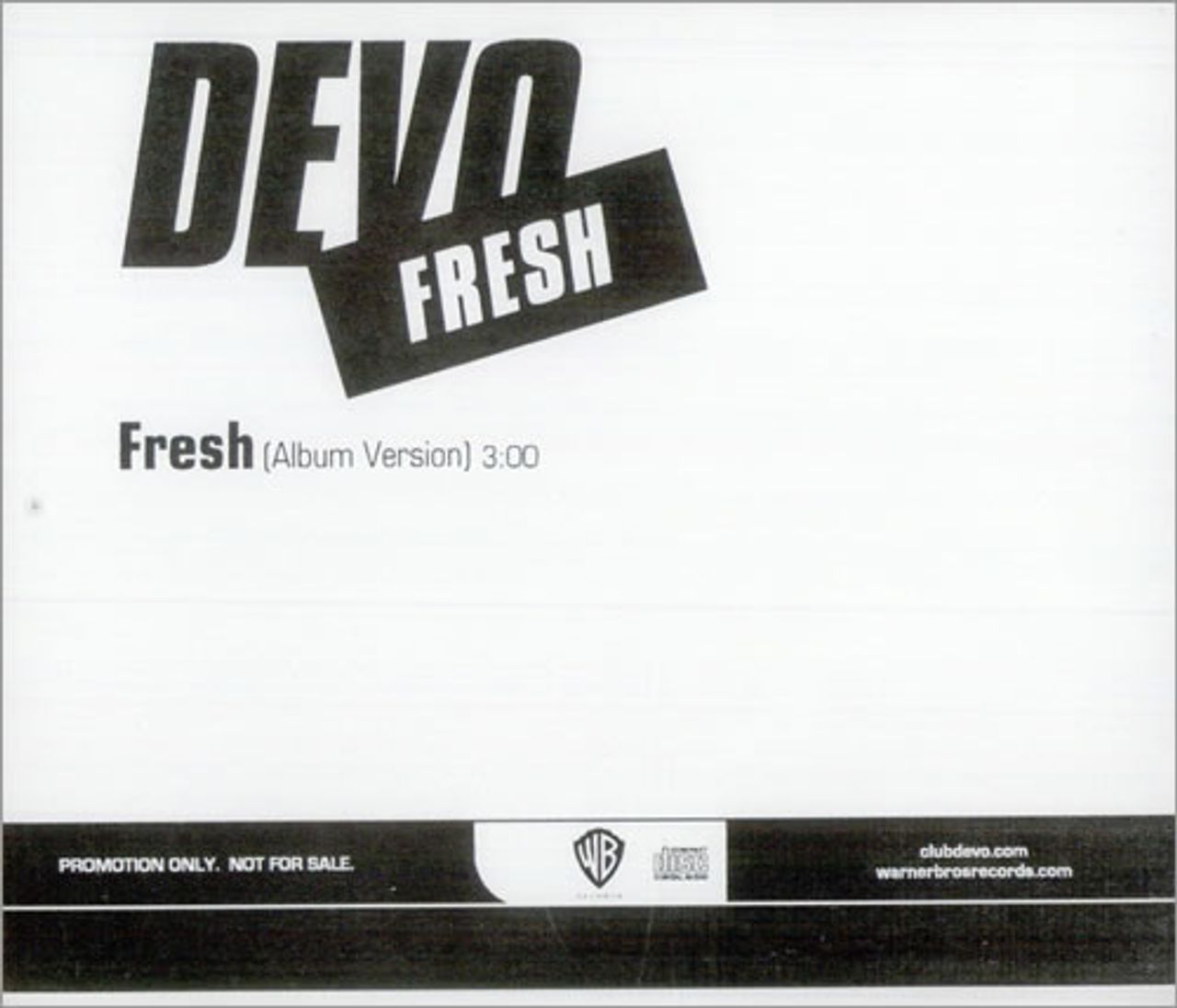 Devo Fresh US Promo CD single (CD5 / 5") PRO-CDR-524836