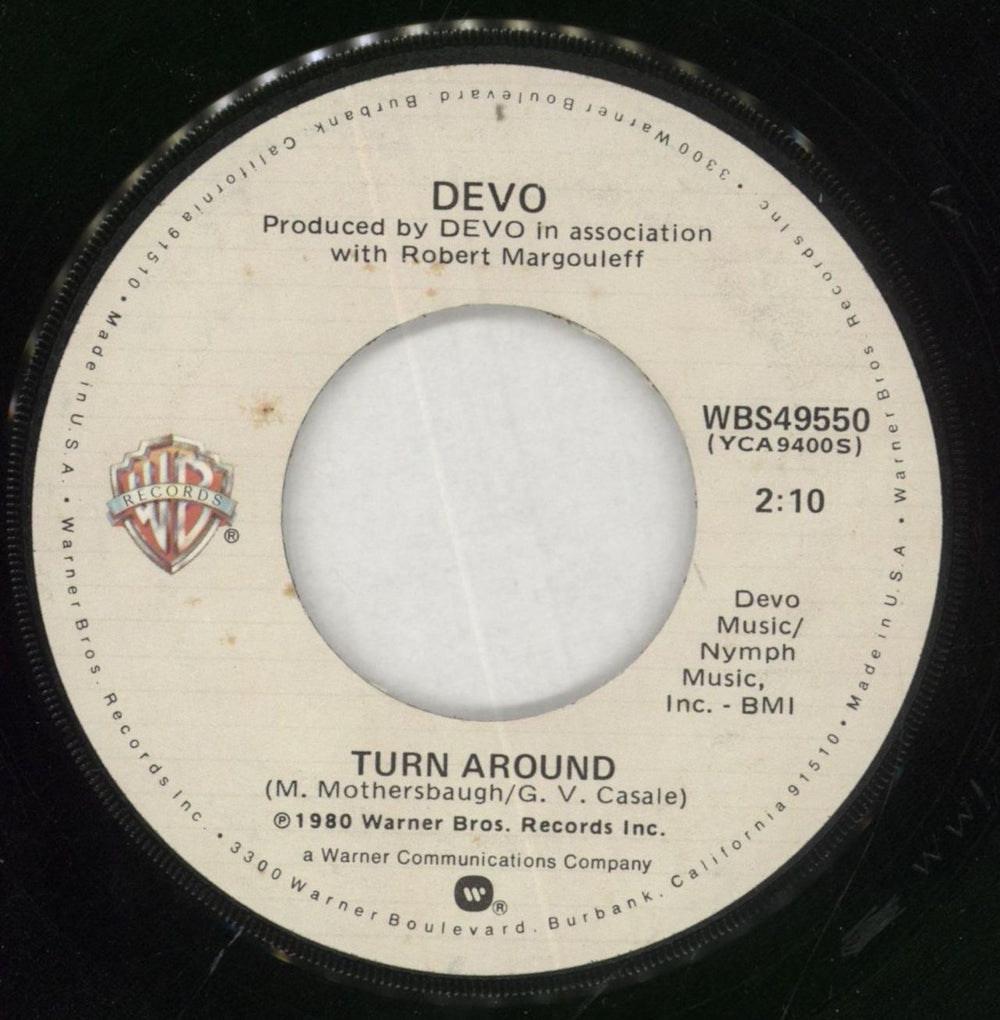 Devo Whip It US 7" vinyl single (7 inch record / 45)