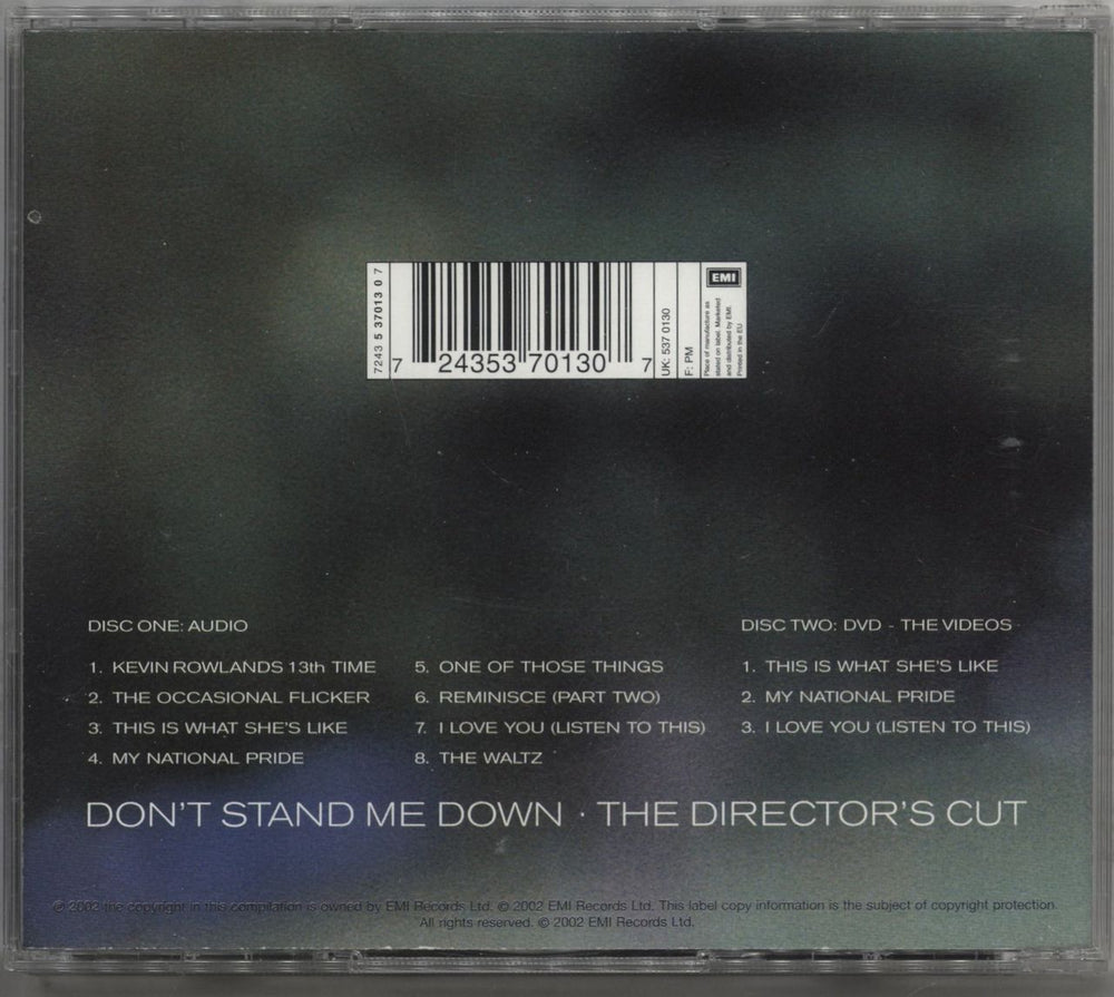 Dexys Midnight Runners Don't Stand Me Down - The Director's Cut UK 2-disc CD/DVD set 724353701307