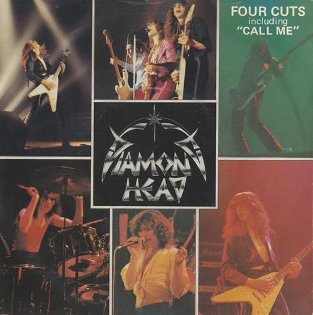 Diamond Head Four Cuts EP - p/s UK 7" vinyl single (7 inch record / 45) DHM101