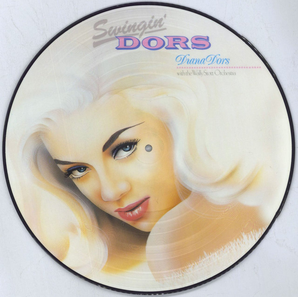 Diana Dors Swingin' Dors UK picture disc LP (vinyl picture disc album) CFRP501