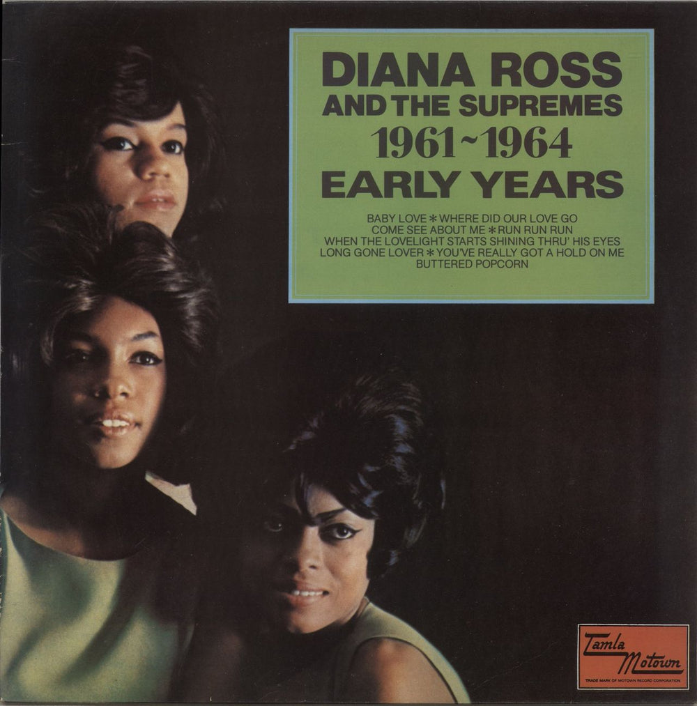Diana Ross & The Supremes 1961-64 Early Years + Shrink UK vinyl LP album (LP record) STMR9008