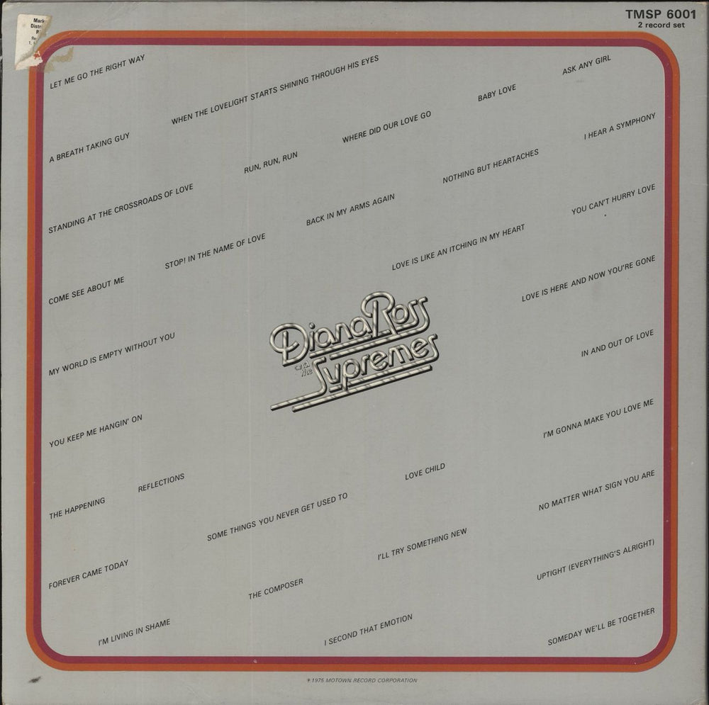 Diana Ross & The Supremes Anthology UK 2-LP vinyl record set (Double LP Album)