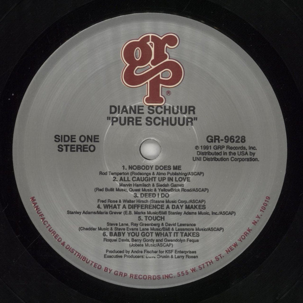 Diane Schuur Pure Schuur - Opened Shrink US vinyl LP album (LP record) D0OLPPU860088