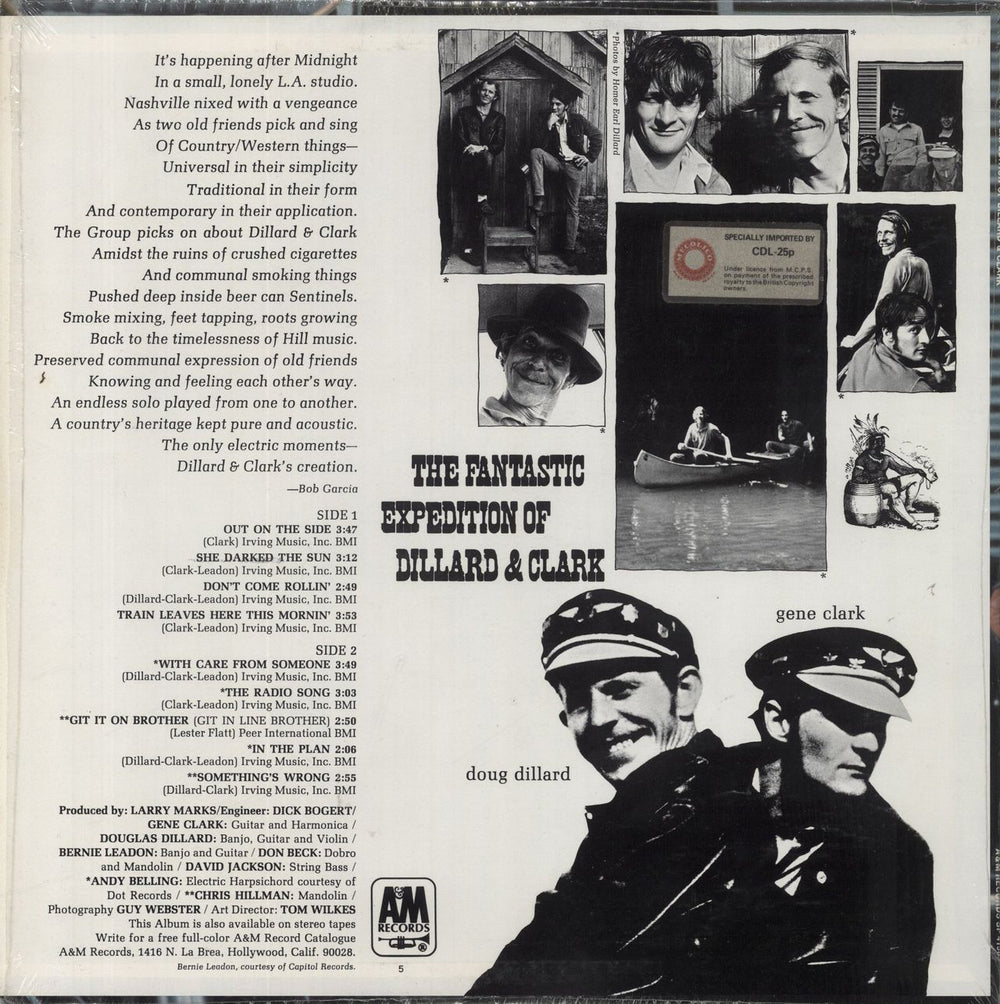 Dillard & Clark The Fantastic Expedition Of Dillard & Clark US vinyl LP album (LP record)