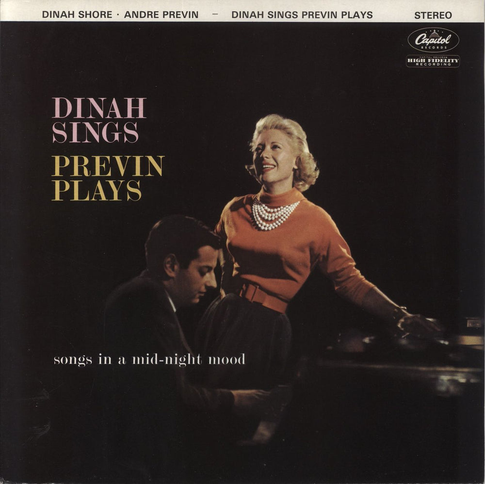 Dinah Shore Dinah Sings Previn Plays UK vinyl LP album (LP record) CAPS2600081