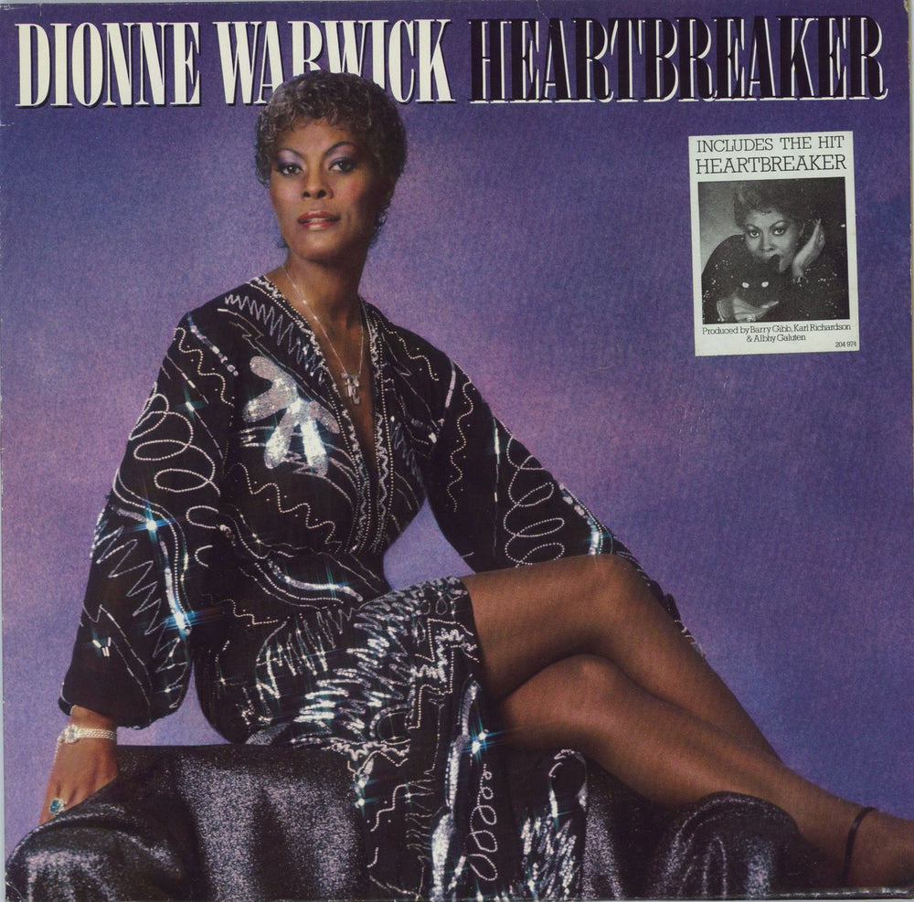 Dionne Warwick Heartbreaker - Stickered Sleeve German vinyl LP album (LP record) 204974