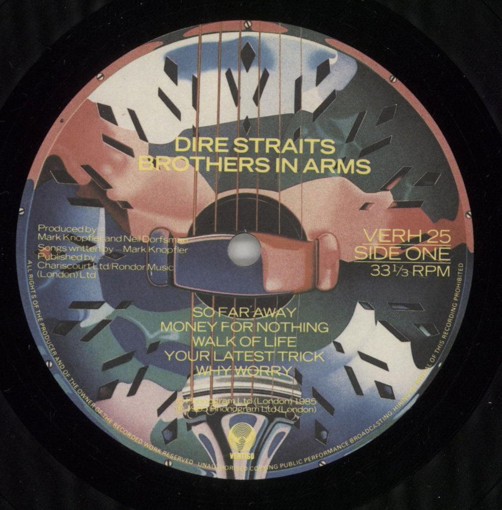 Dire Straits Brothers In Arms - Live Stickered Sleeve UK vinyl LP album (LP record) DIRLPBR864036