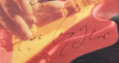 Dire Straits Money For Nothing - Hype Sticker - Autographed UK vinyl LP album (LP record) DIRLPMO836648