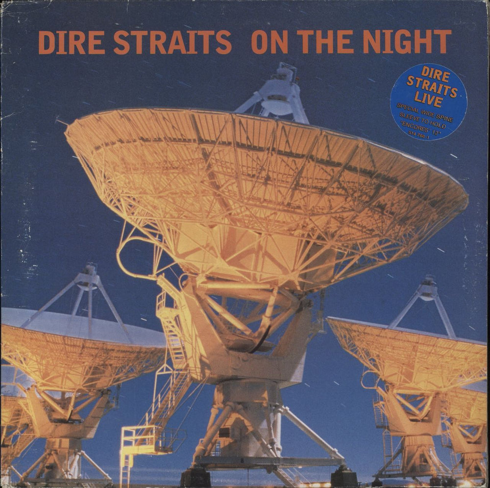 Dire Straits On The Night - Hype stickered UK 2-LP vinyl record set (Double LP Album) 514766-1