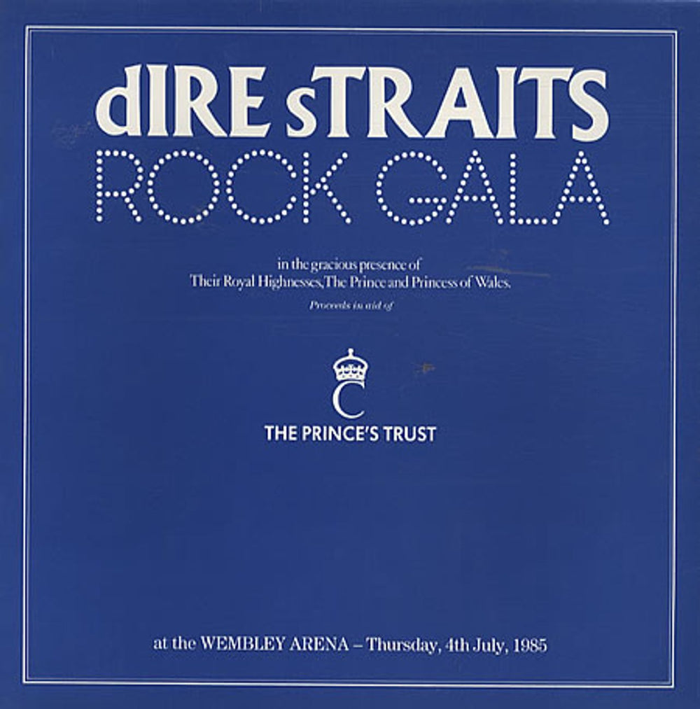 Dire Straits Rock Gala UK tour programme TOUR PROGRAMME