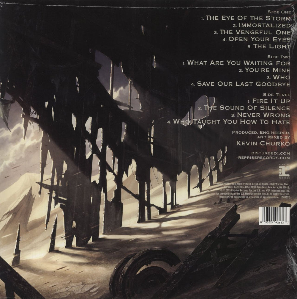 Disturbed Immortalized - Sealed UK 2-LP vinyl record set (Double LP Album) 093624926337