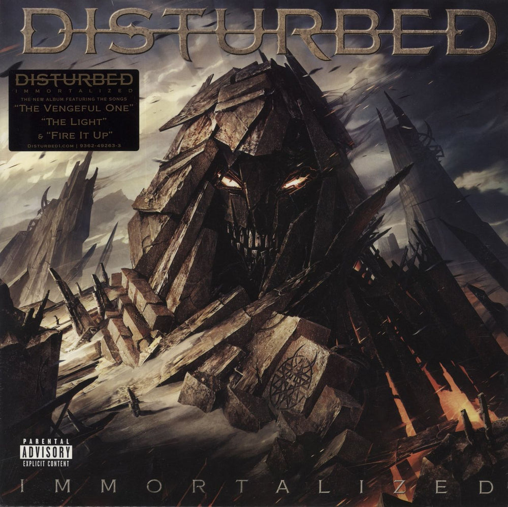 Disturbed Immortalized - Sealed UK 2-LP vinyl record set (Double LP Album) 9362-49263-3