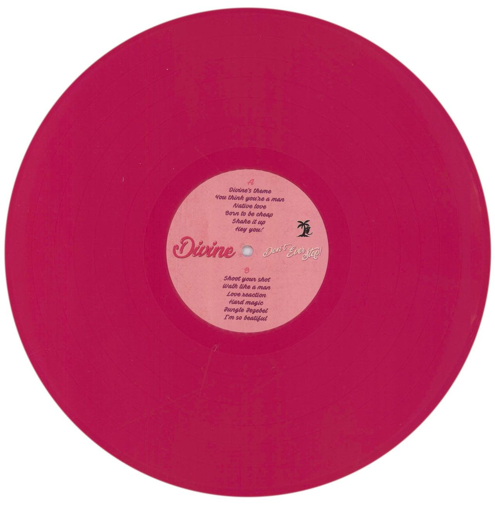 Divine (80's) Divine Don't Ever Stop! - Pink Vinyl  + 2-CD & DVD Spanish vinyl LP album (LP record) DVNLPDI847280