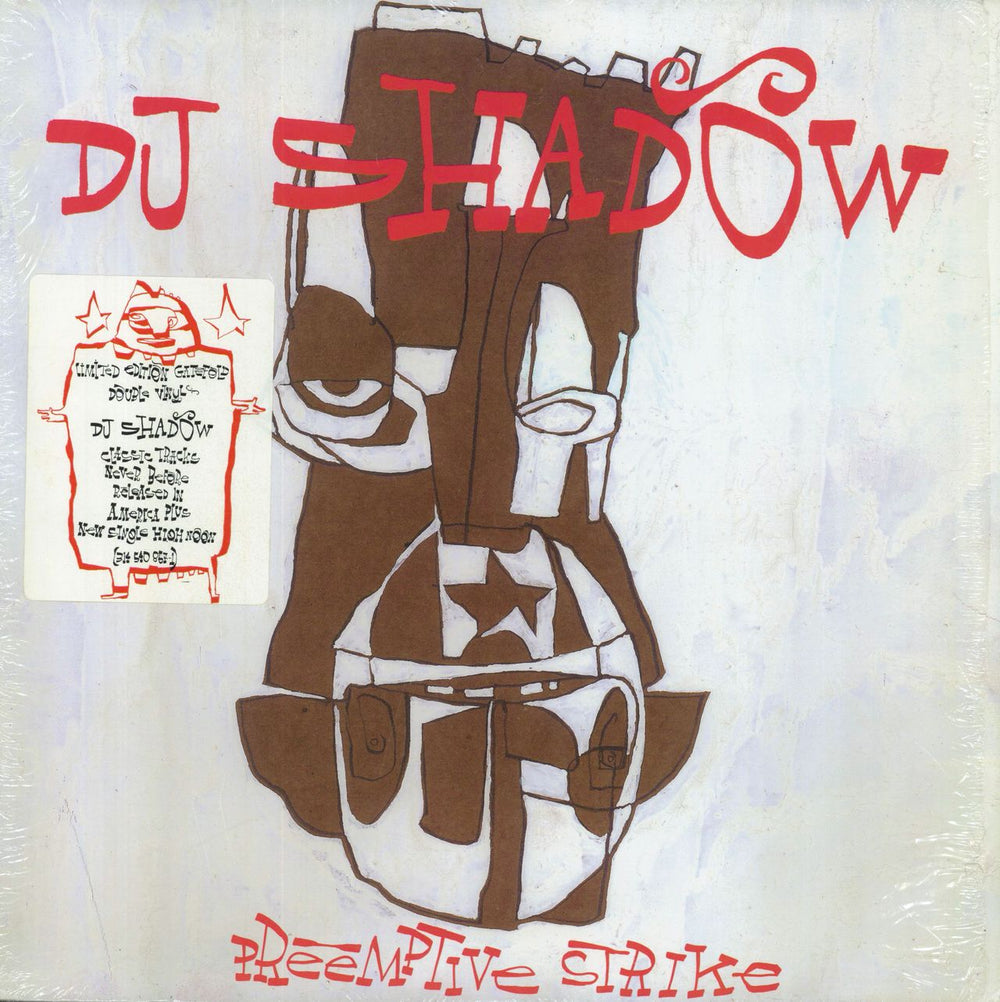 DJ Shadow Pre-Emptive Strike - Shrink US 2-LP vinyl record set (Double LP Album) 314540867-1