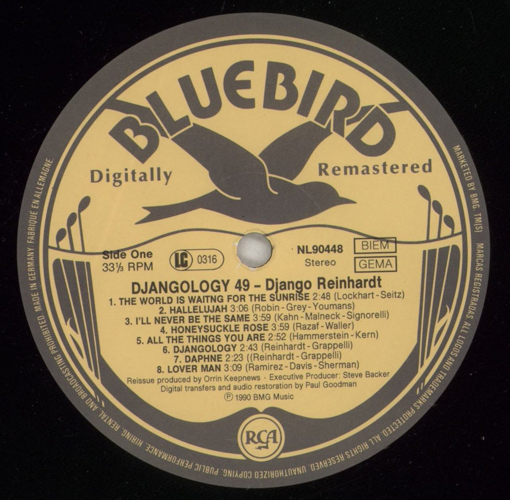 Django Reinhardt Djangology 49 German vinyl LP album (LP record) DR1LPDJ880154