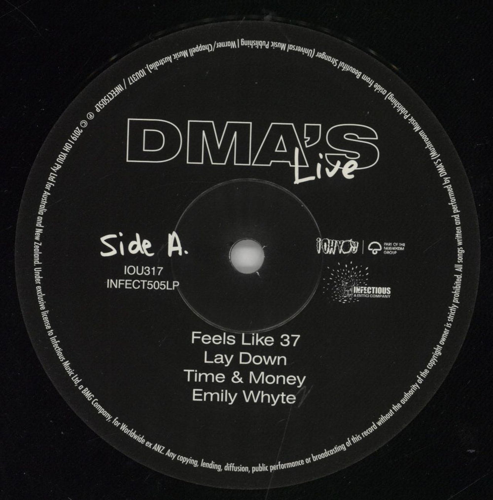 DMA's DMA'S Live (MTV Unplugged Melbourne) UK 2-LP vinyl record set (Double LP Album) I2D2LDM848420