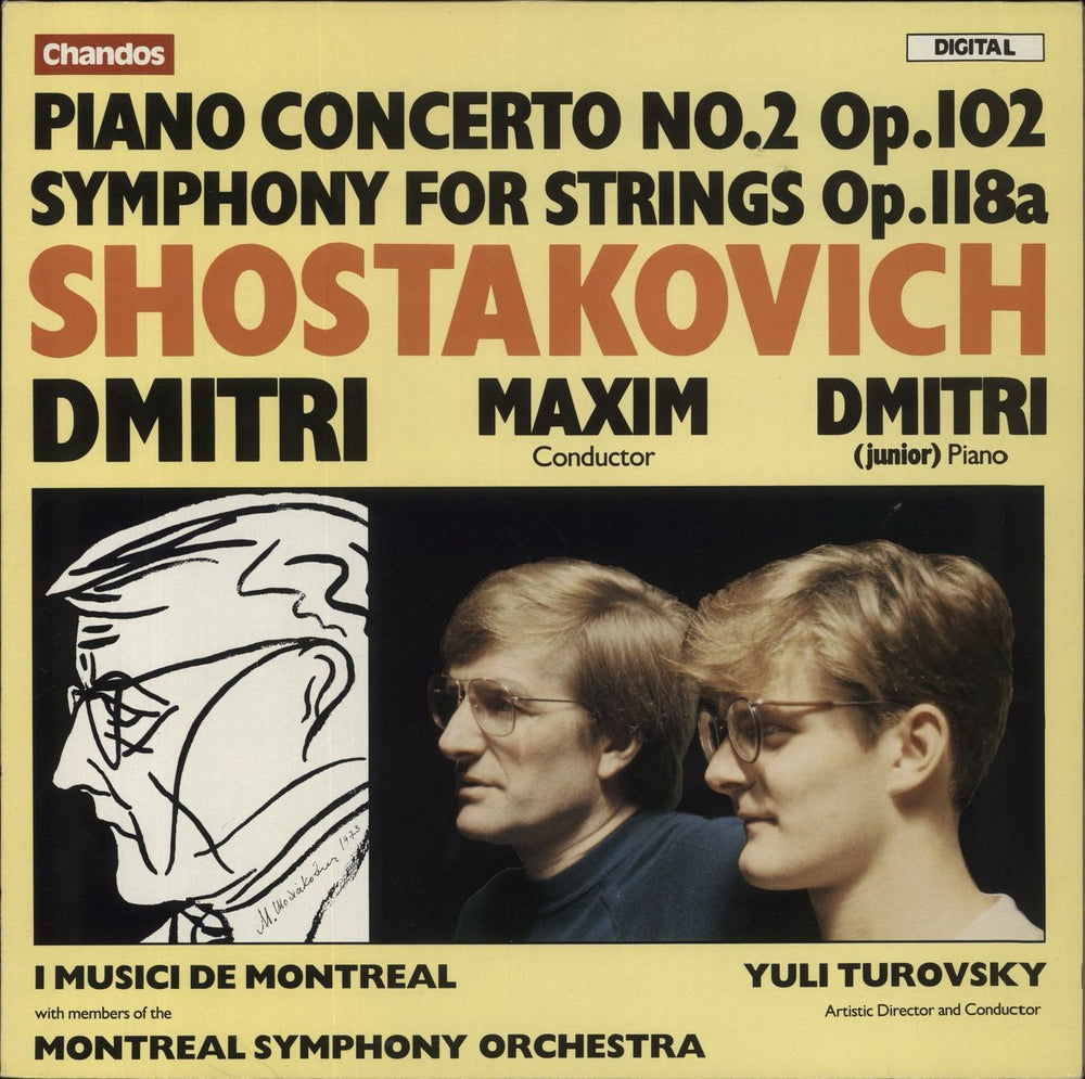 Dmitri Shostakovich Shostakovich: Piano Concerto No.2 Op.102 / Symphony For Strings Op.118a UK vinyl LP album (LP record) ABRD1155