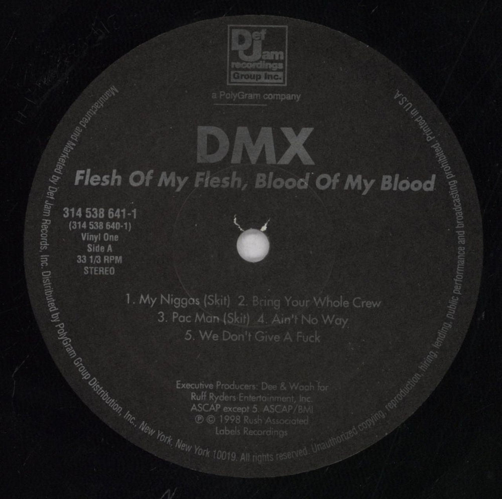 DMX Flesh Of My Flesh, Blood Of My Blood - EX - Open Shrink US 2-LP vinyl record set (Double LP Album) DMX2LFL847161