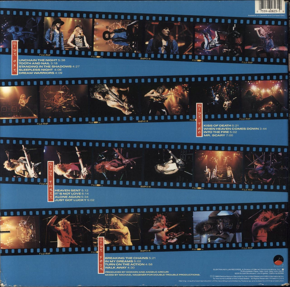 Dokken Beast From The East US 2-LP vinyl record set (Double LP Album) 075596082310