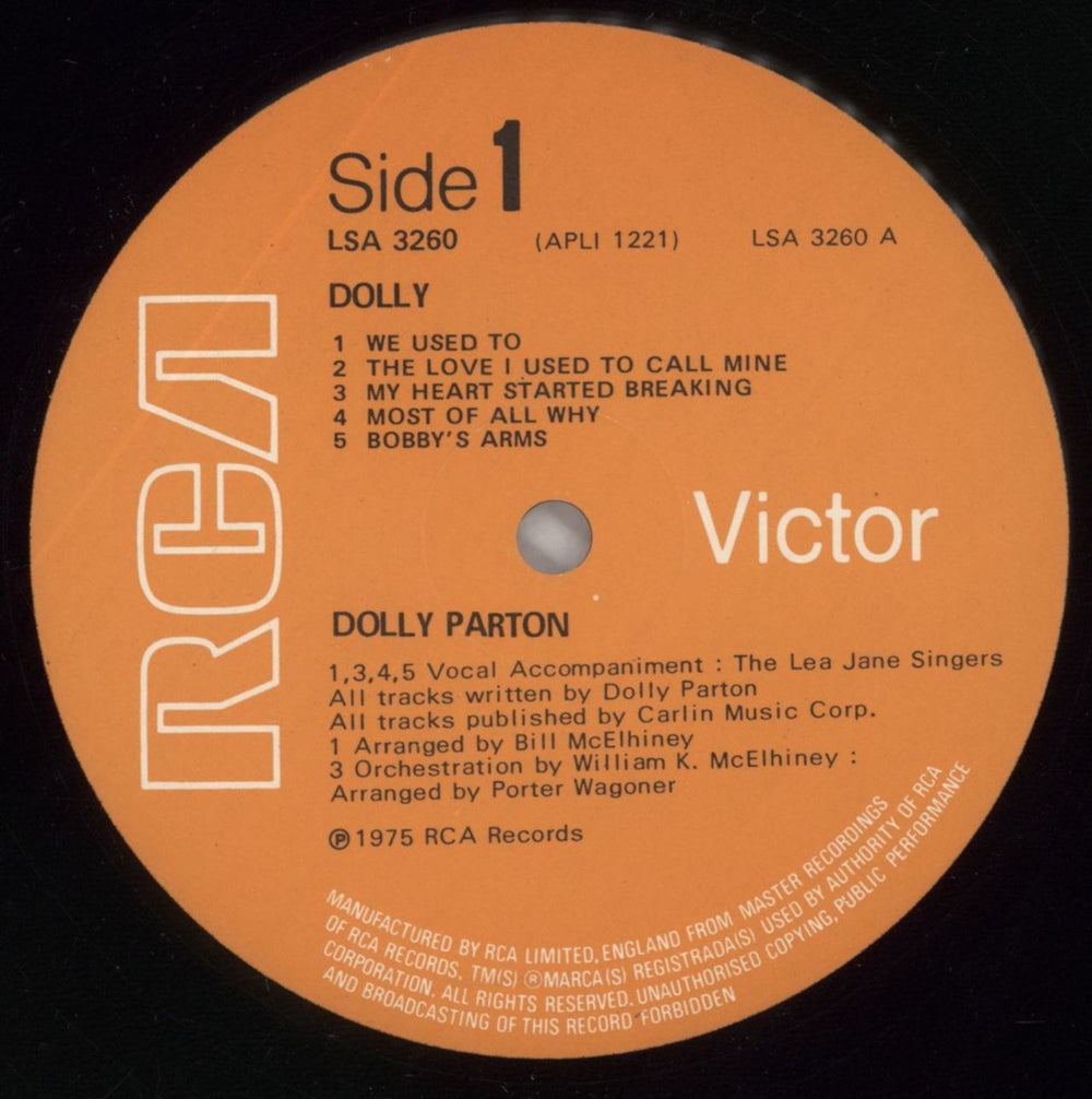 Dolly Parton Dolly UK vinyl LP album (LP record) PARLPDO305716