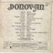 Donovan Donovan UK vinyl LP album (LP record)