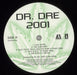 Dr Dre 2001 [Censored] - 180 Gram Vinyl UK 2-LP vinyl record set (Double LP Album) DR.2LCE880312