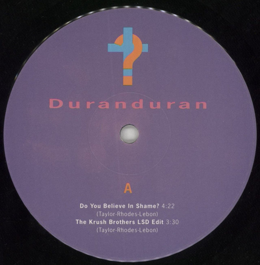 Duran Duran Do You Believe In Shame? - Numbered UK 10" vinyl single (10 inch record) DDN10DO08266