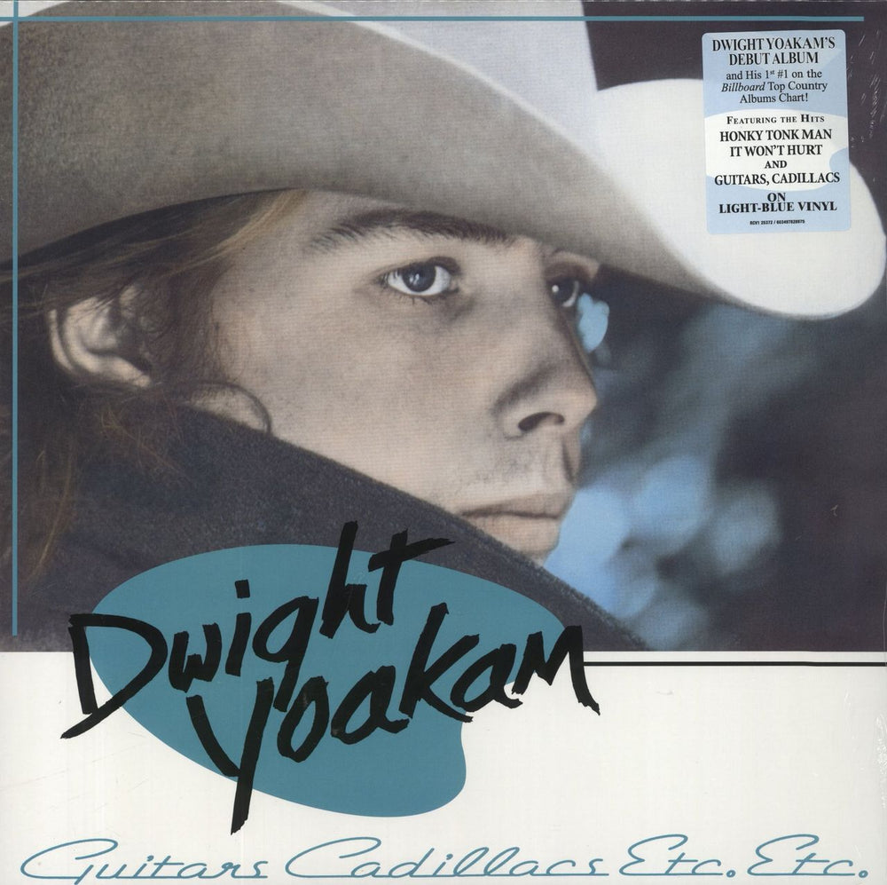 Dwight Yoakam Guitars, Cadillacs, Etc., Etc. - Light Blue Vinyl - Sealed US vinyl LP album (LP record) R125372